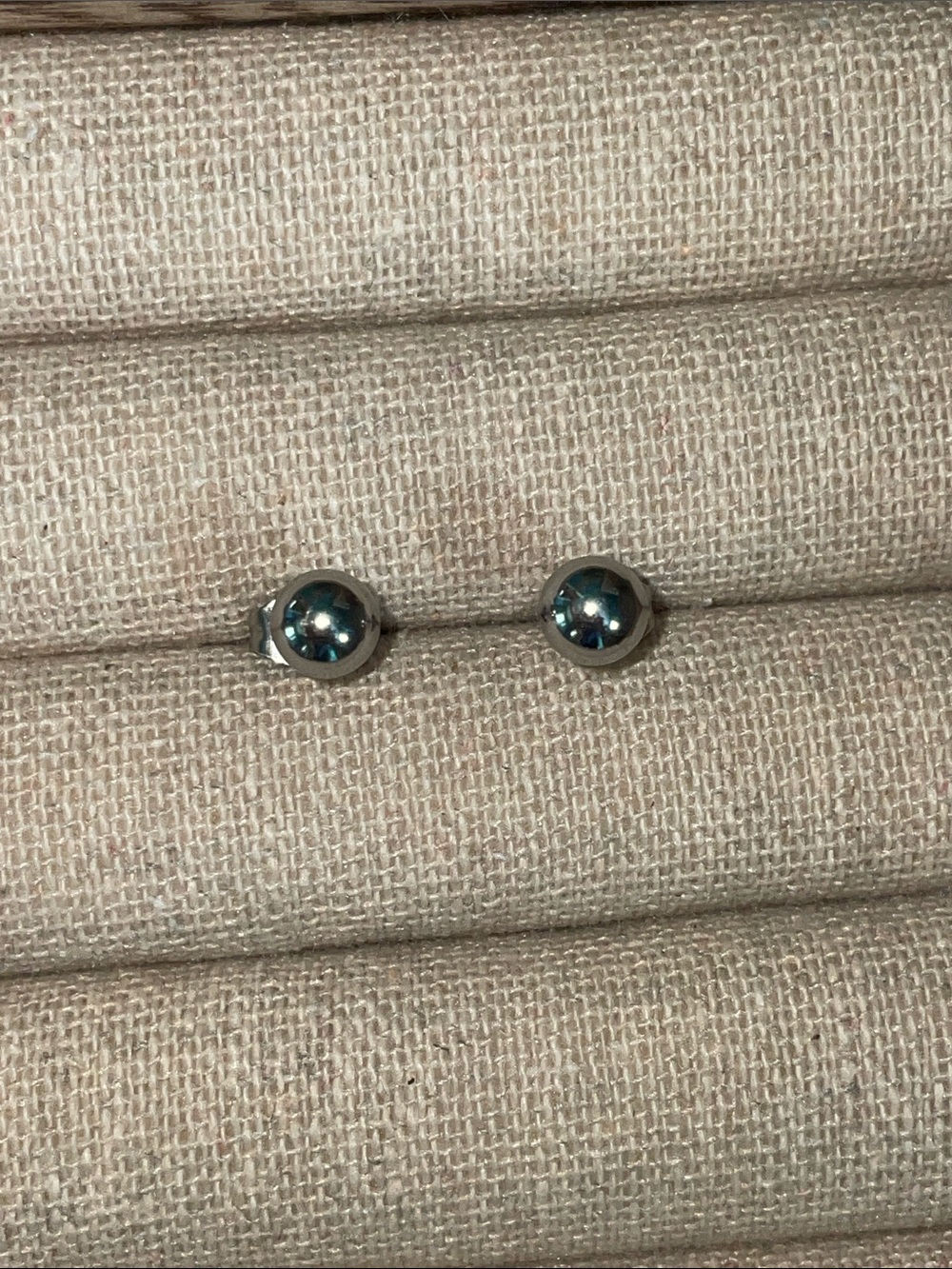 Silver Ball Stud Earrings